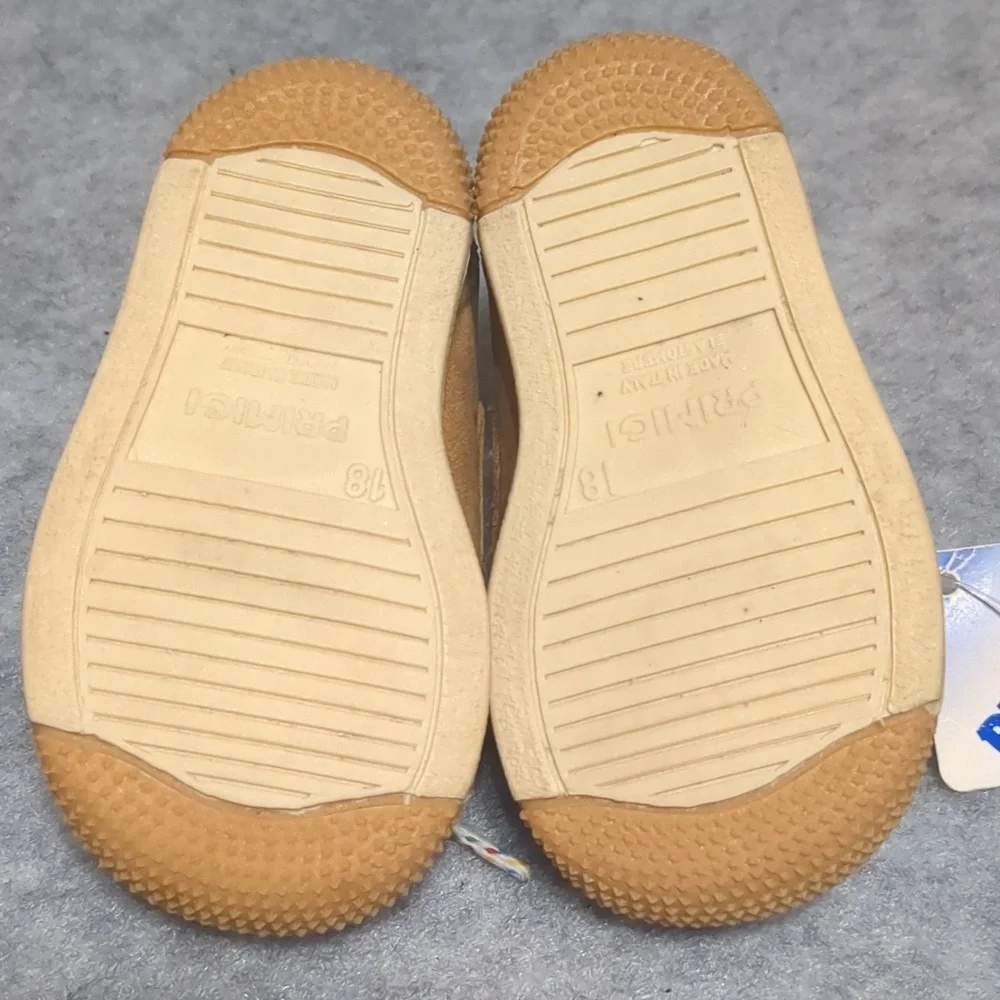 Primigi Toddler Leather Toddler Moccasins Shoes Size EU 18 US3 NWOT